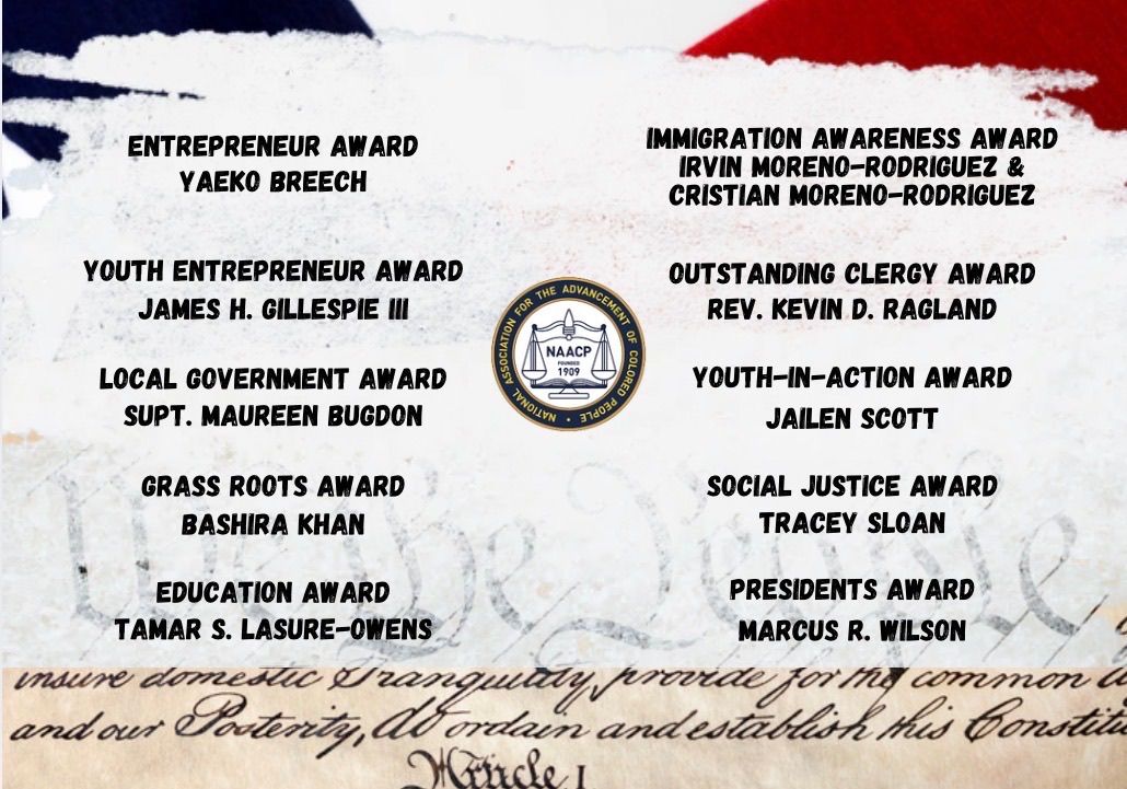 Award honorees featured on the 2026 Annual Freedom Fund Luncheon flyer